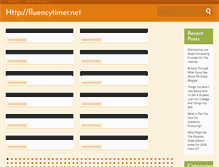 Tablet Screenshot of fluencytimer.net